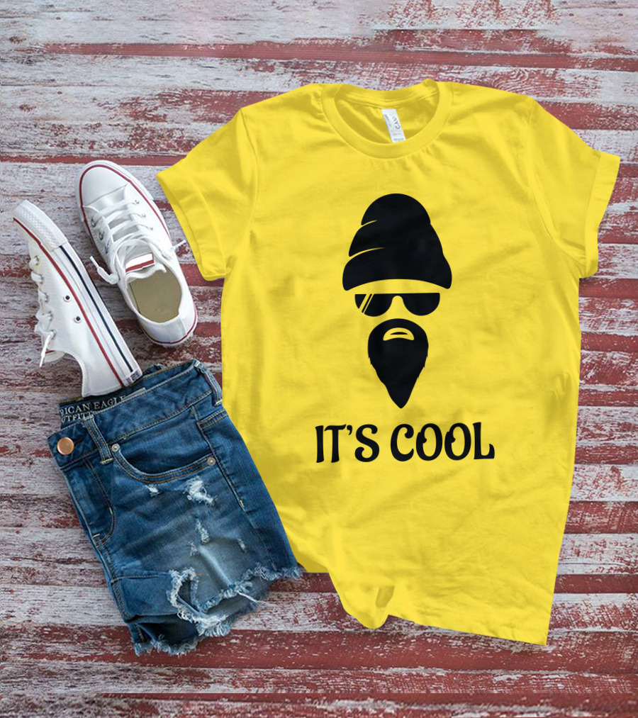 IT'S COOL Bearded Face Sunglasses Beanie T-Shirt
