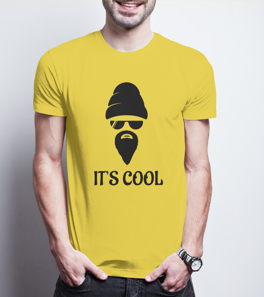 IT'S COOL Bearded Face Sunglasses Beanie T-Shirt