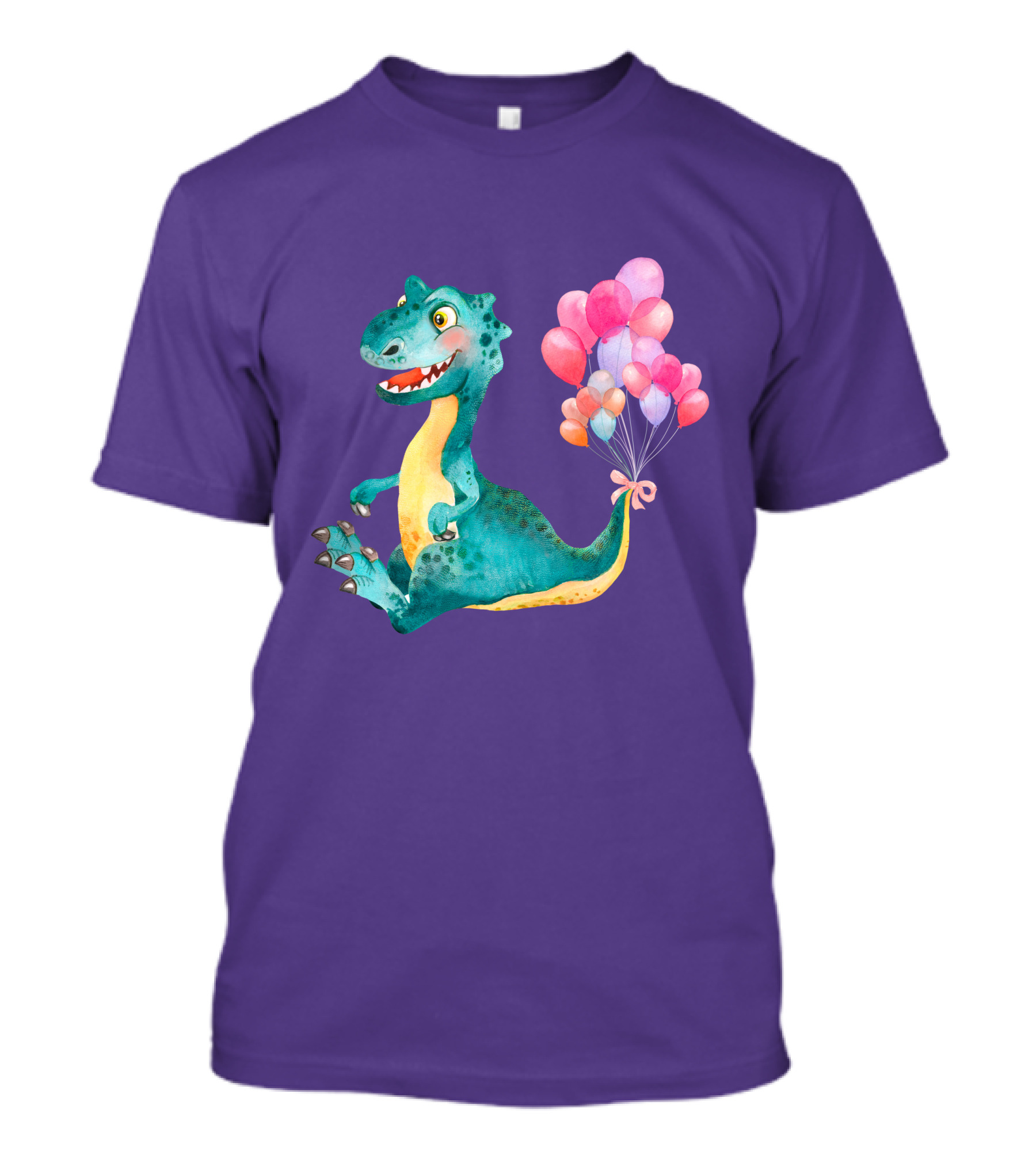 Dinosaur With Colorful Balloons T-Shirt