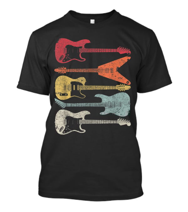 Retro Electric Guitar Collection T-Shirt