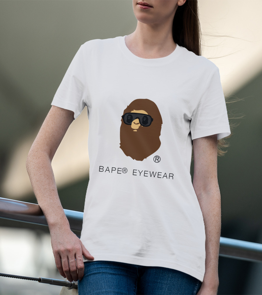 BAPE® Eyewear Iconic Ape Head With Sunglasses T-Shirt