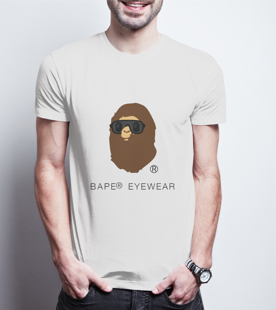 BAPE® Eyewear Iconic Ape Head With Sunglasses T-Shirt