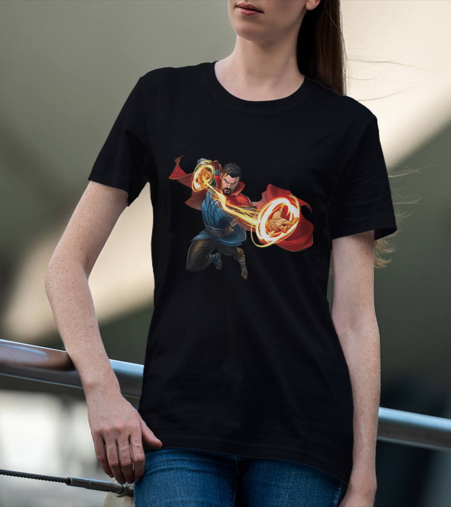 Doctor Strange Marvel Magic Hero Action Pose T-Shirt