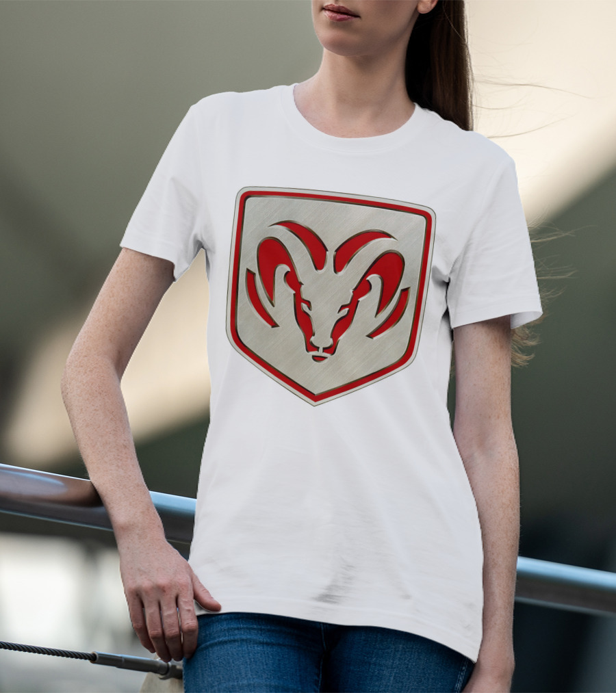 The Ram Emblem Silver Redbadge T-Shirt
