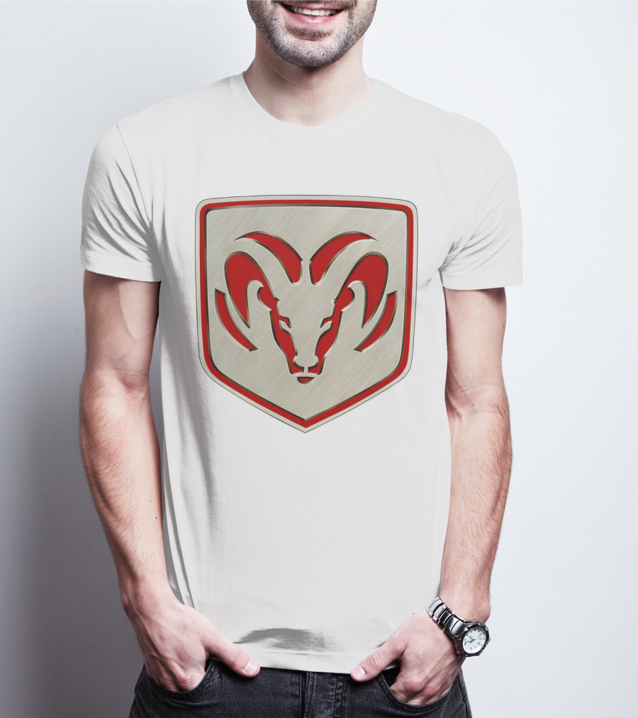 The Ram Emblem Silver Redbadge T-Shirt