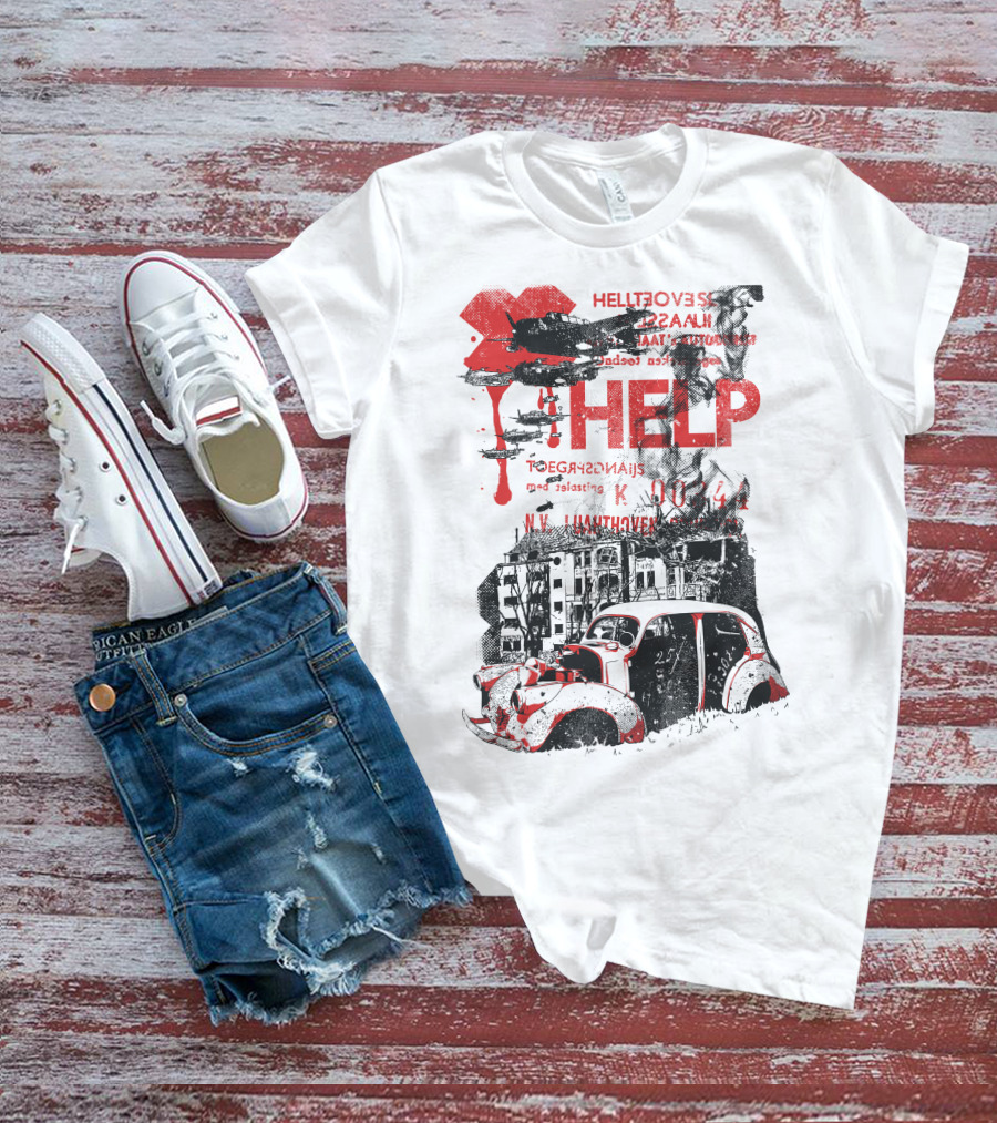 HELP HELLFOVERS UNASSUMING RED TEARS T-Shirt