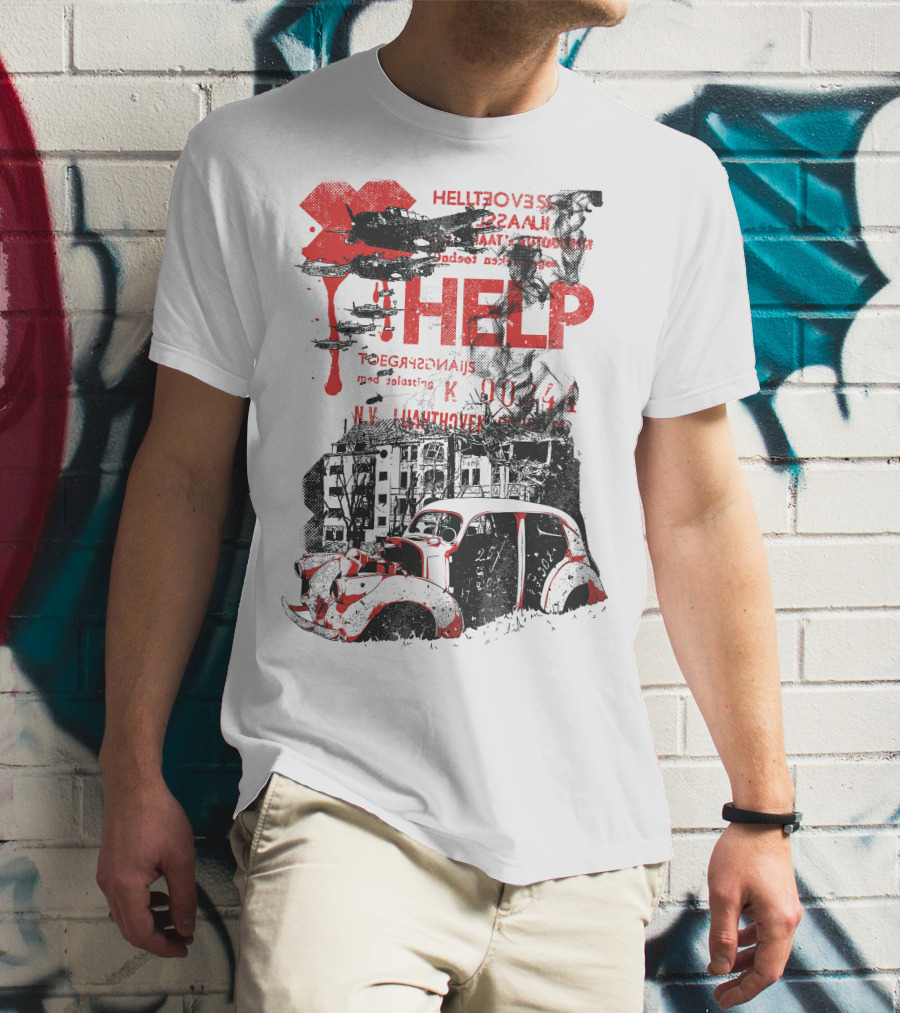 HELP HELLFOVERS UNASSUMING RED TEARS T-Shirt