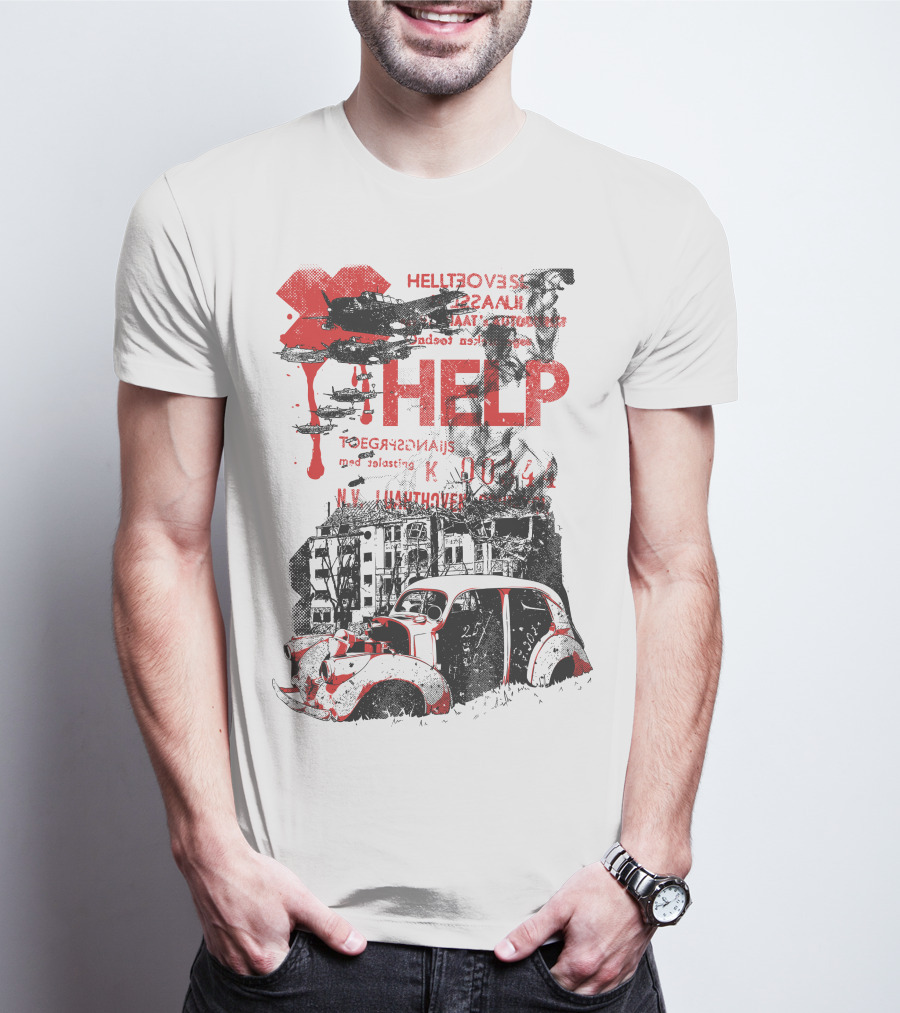 HELP HELLFOVERS UNASSUMING RED TEARS T-Shirt