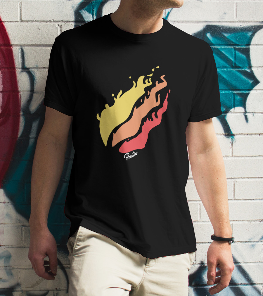 Preston Fire Flame Logo PrestonStyles.com Merch T-Shirt