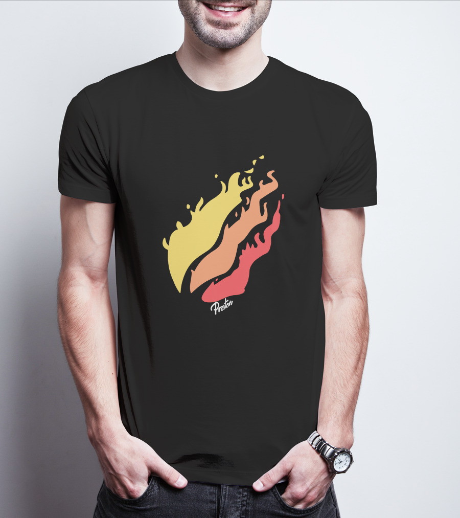Preston Fire Flame Logo PrestonStyles.com Merch T-Shirt