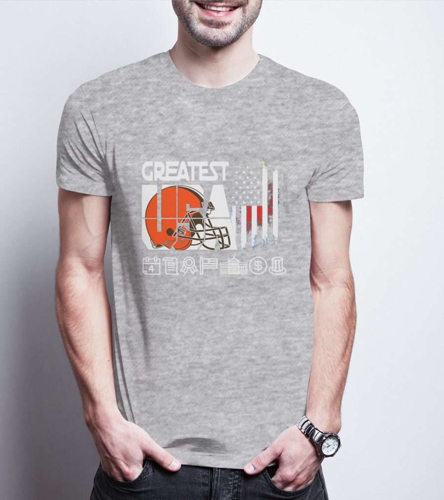 Greatest Usa America Football Helmets Calendar Flag Government Currency Traditions T-Shirt