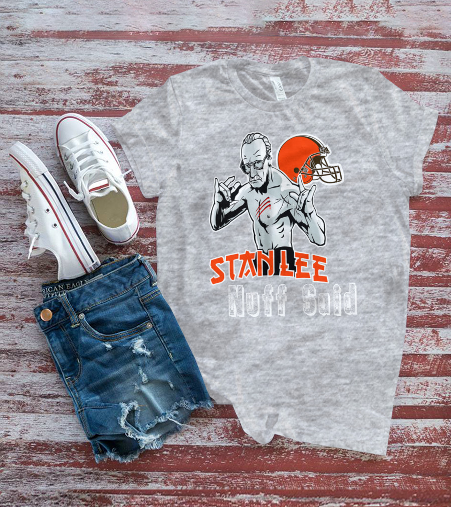 Stanlee Nuff Said Browns Helmet T-Shirt