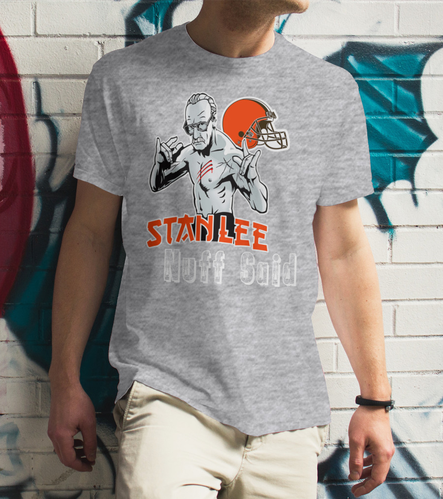 Stanlee Nuff Said Browns Helmet T-Shirt