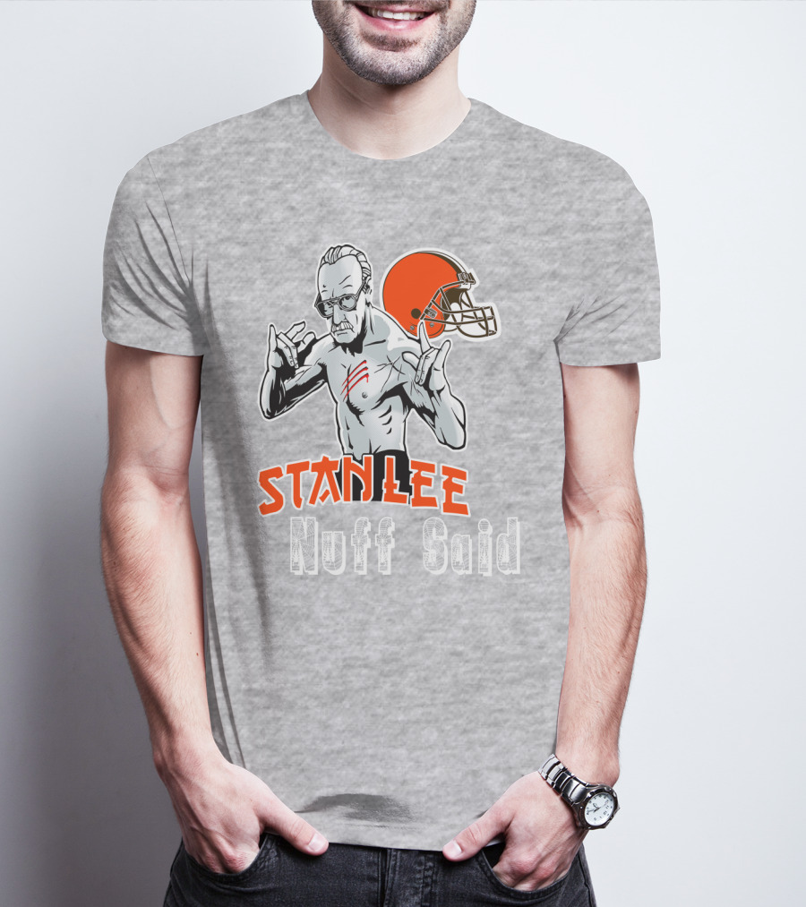 Stanlee Nuff Said Browns Helmet T-Shirt