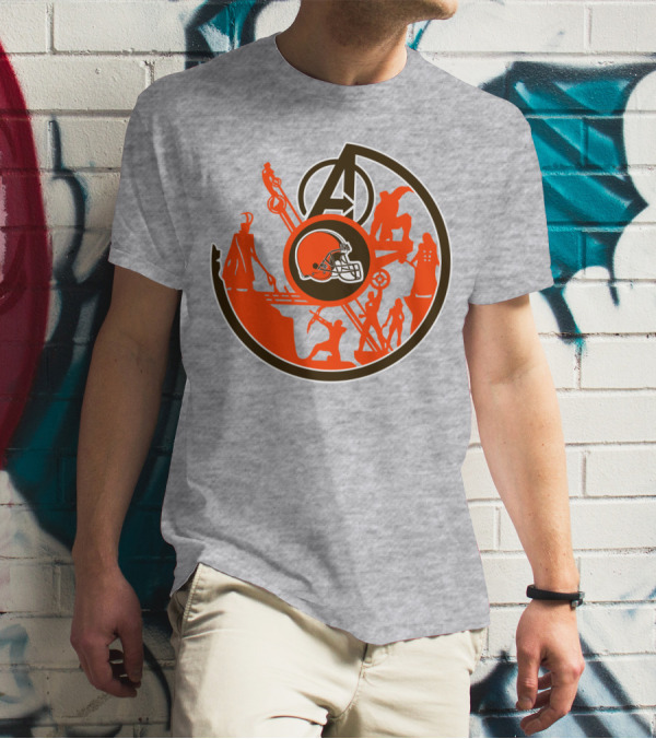 Cleveland Browns Avengers Mashup T-Shirt