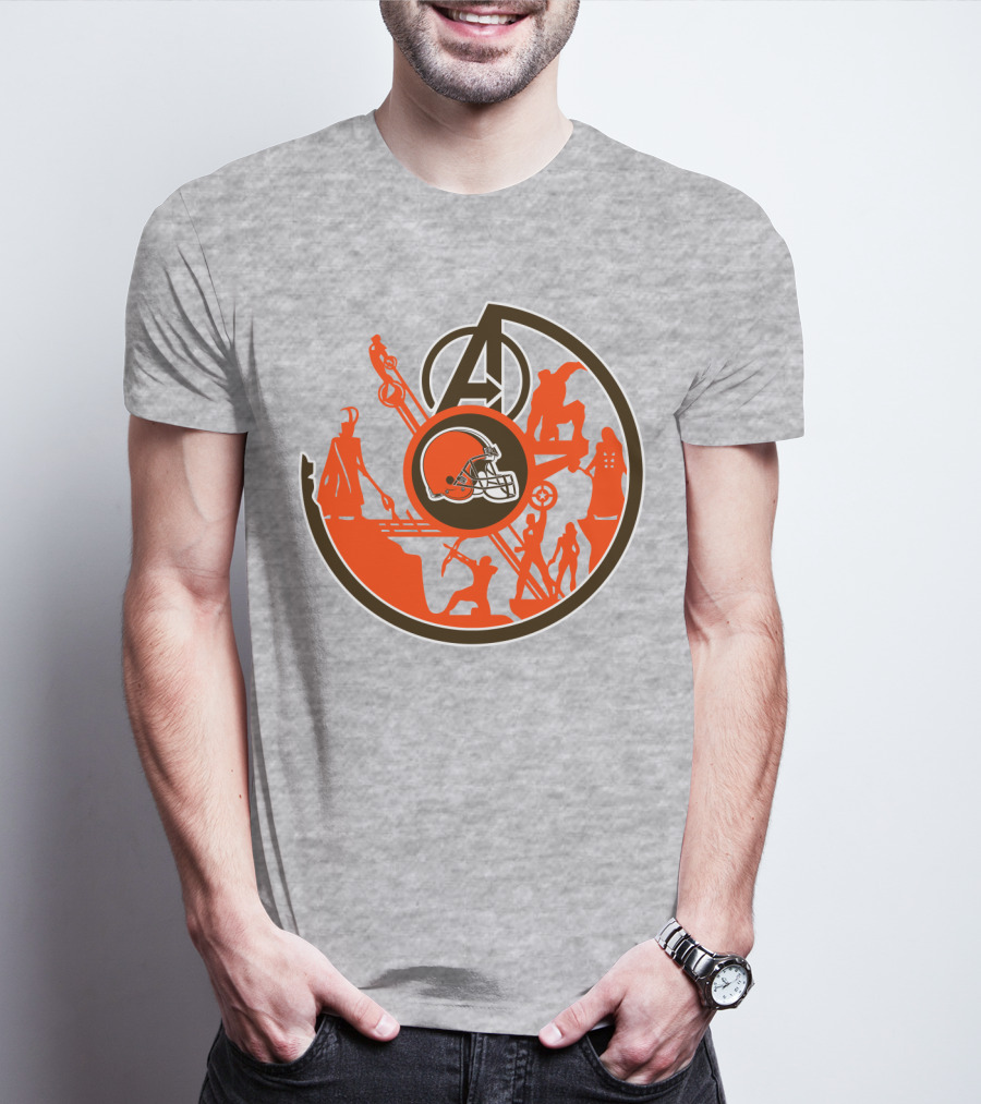 Cleveland Browns Avengers Mashup T-Shirt