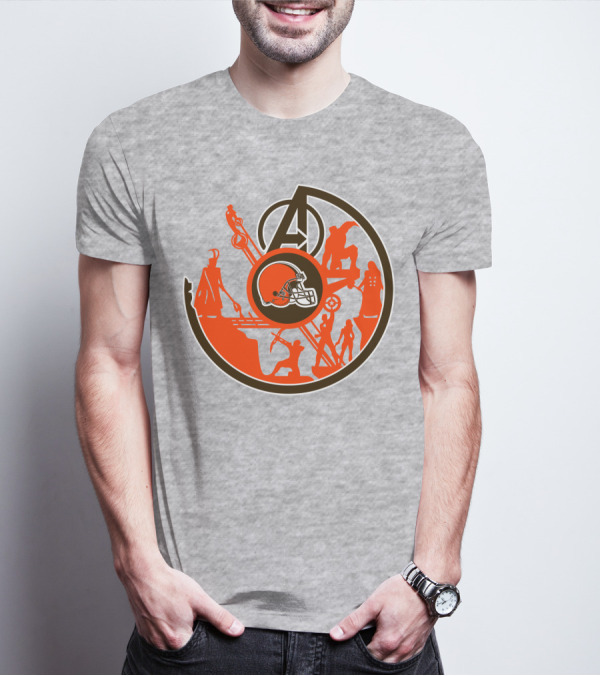 Cleveland Browns Avengers Mashup T-Shirt