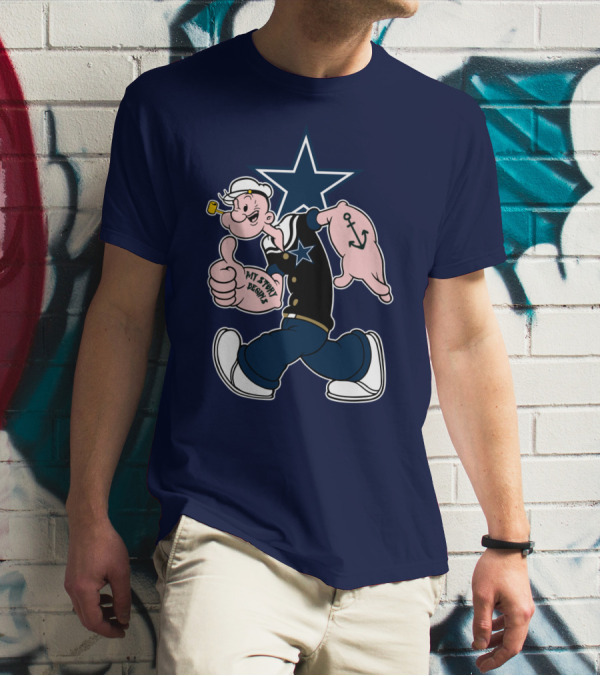 Dallas Cowboys Popeye My Story Began Star Anchor T-Shirt