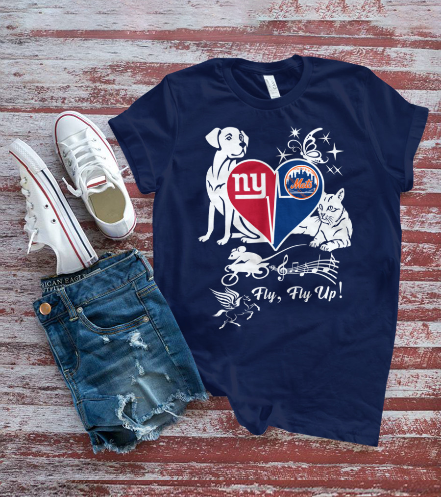 Ny Giants Mets Fly Fly Up T-Shirt