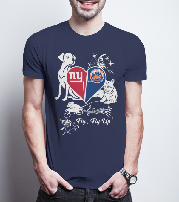 Ny Giants Mets Fly Fly Up T-Shirt