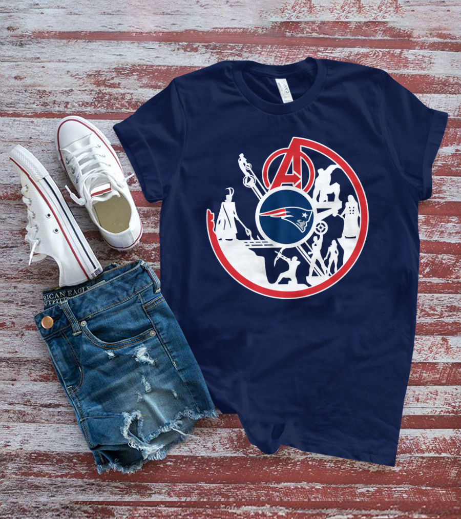 New England Patriots Avengers Crossover T-Shirt