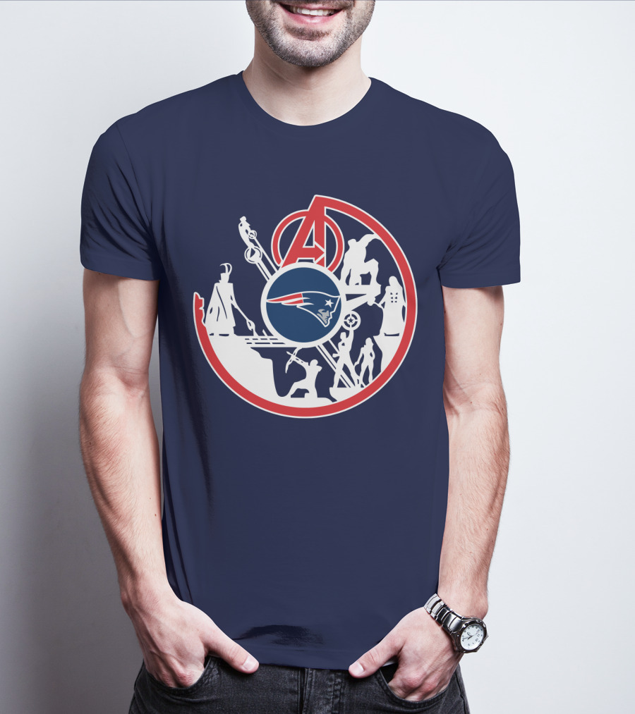 New England Patriots Avengers Crossover T-Shirt