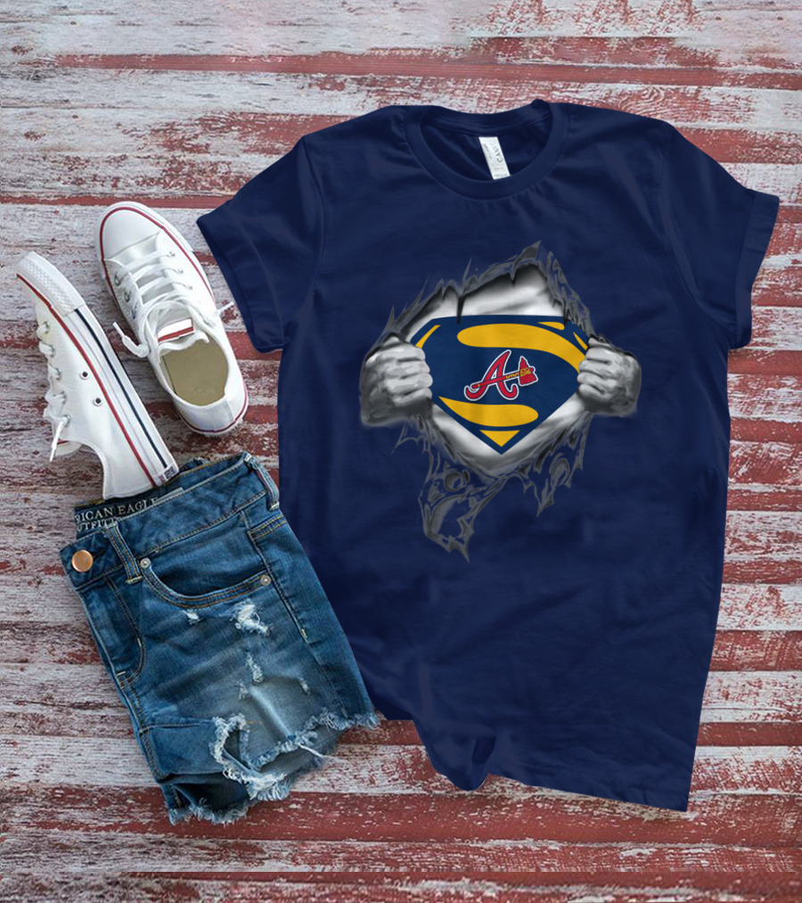 Atlanta Braves Superman Logo Iconic Symbol T-Shirt