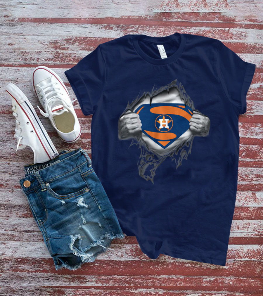 Superman Style Houston Astros Symbol T-Shirt