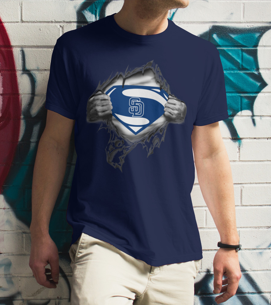 San Diego Padres Superman Logo Concept T-Shirt