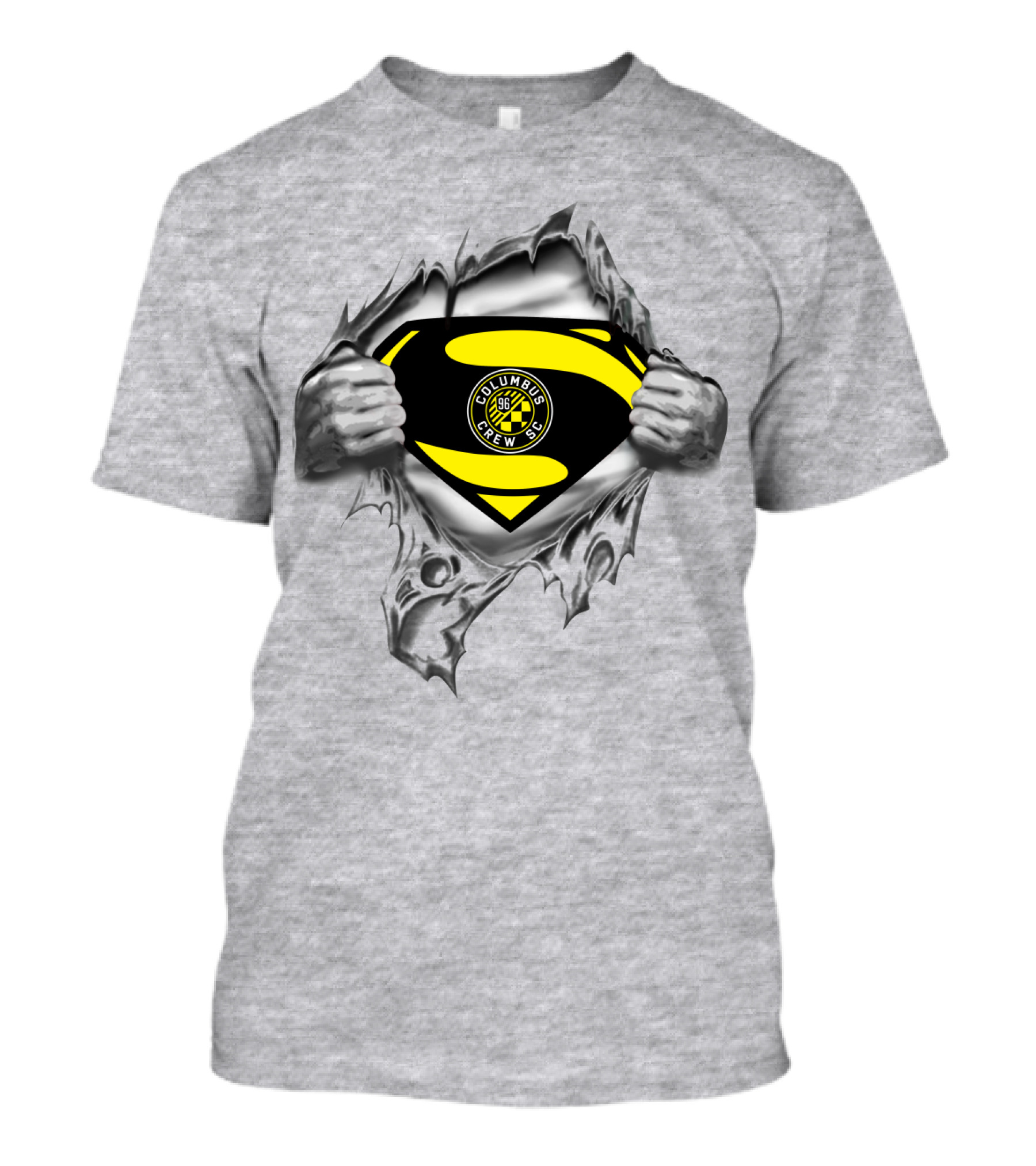 Columbus Crew Sc Superman Emblem Soccer T-Shirt