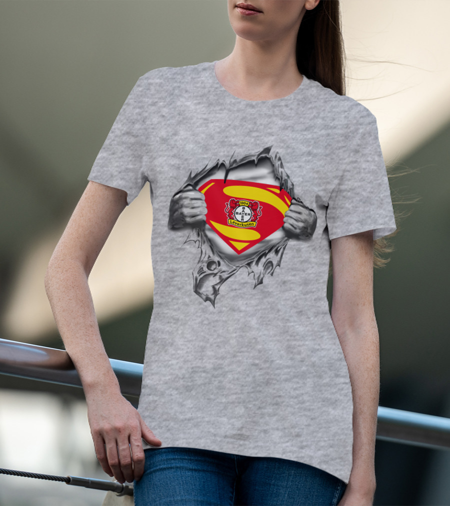 Bayer 04 Leverkusen Superman Crest Bundesliga 1904 T-Shirt