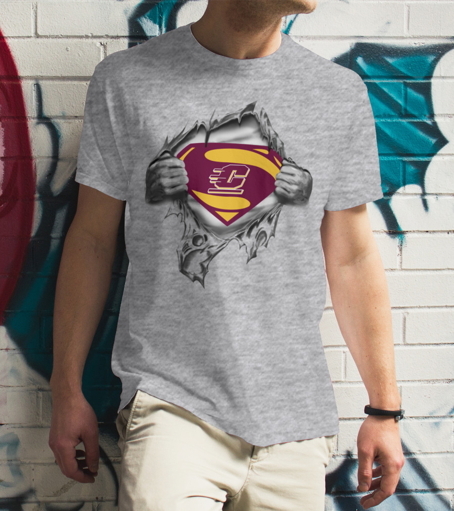 Central Michigan Chippewas Superhero T-Shirt