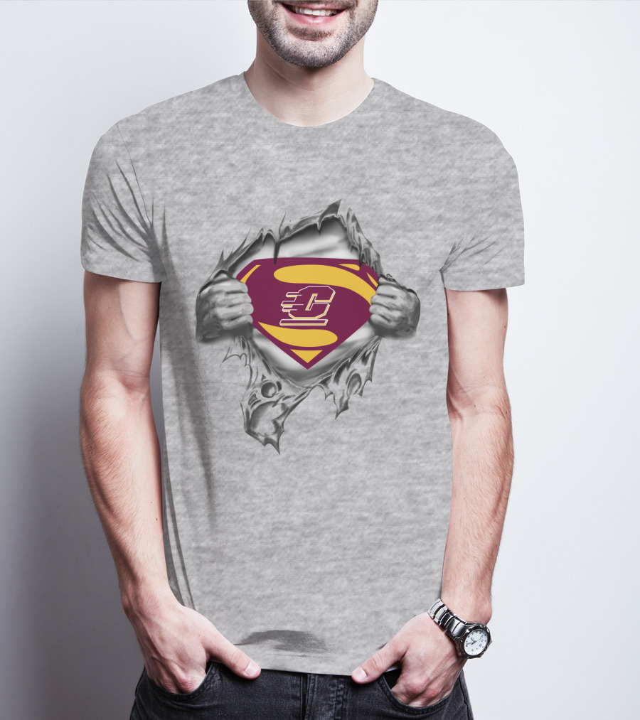 Central Michigan Chippewas Superhero T-Shirt