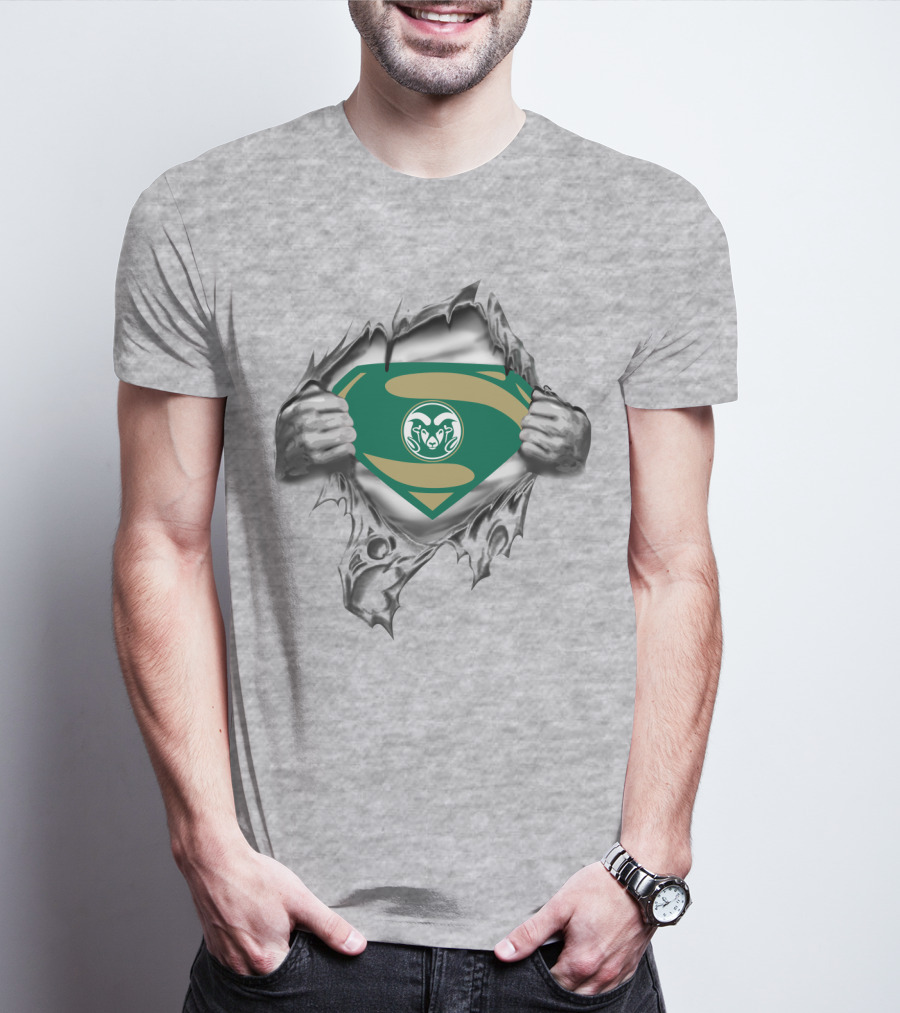 Colorado State Rams Superhero Shield T-Shirt