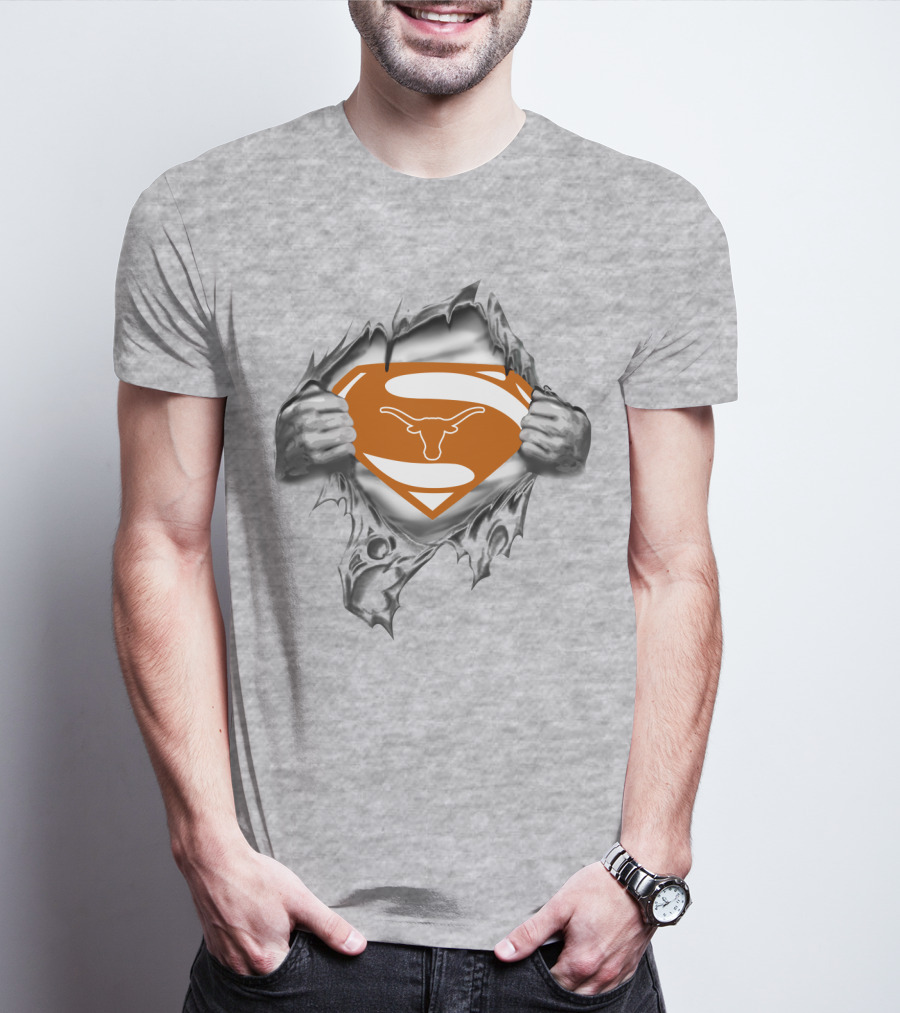 Superman Texas Longhorns T-Shirt