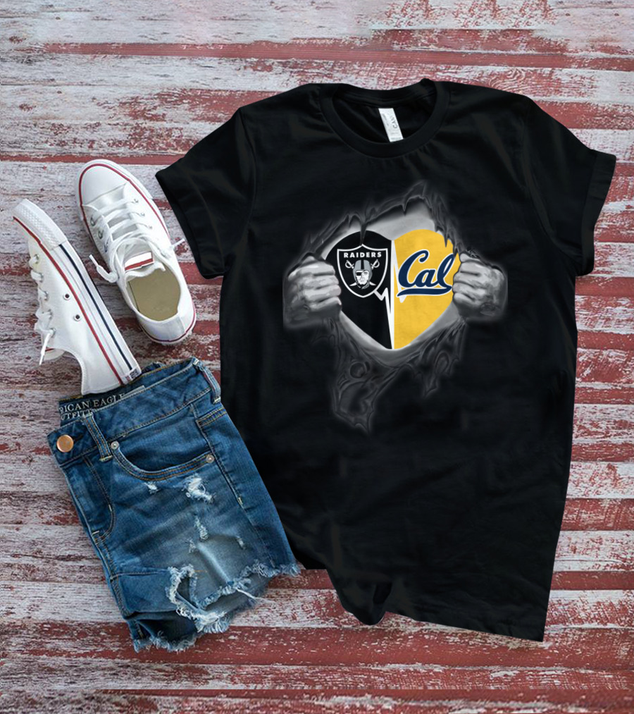 Raiders Cal Golden Bears Fan Pride Fusion T-Shirt
