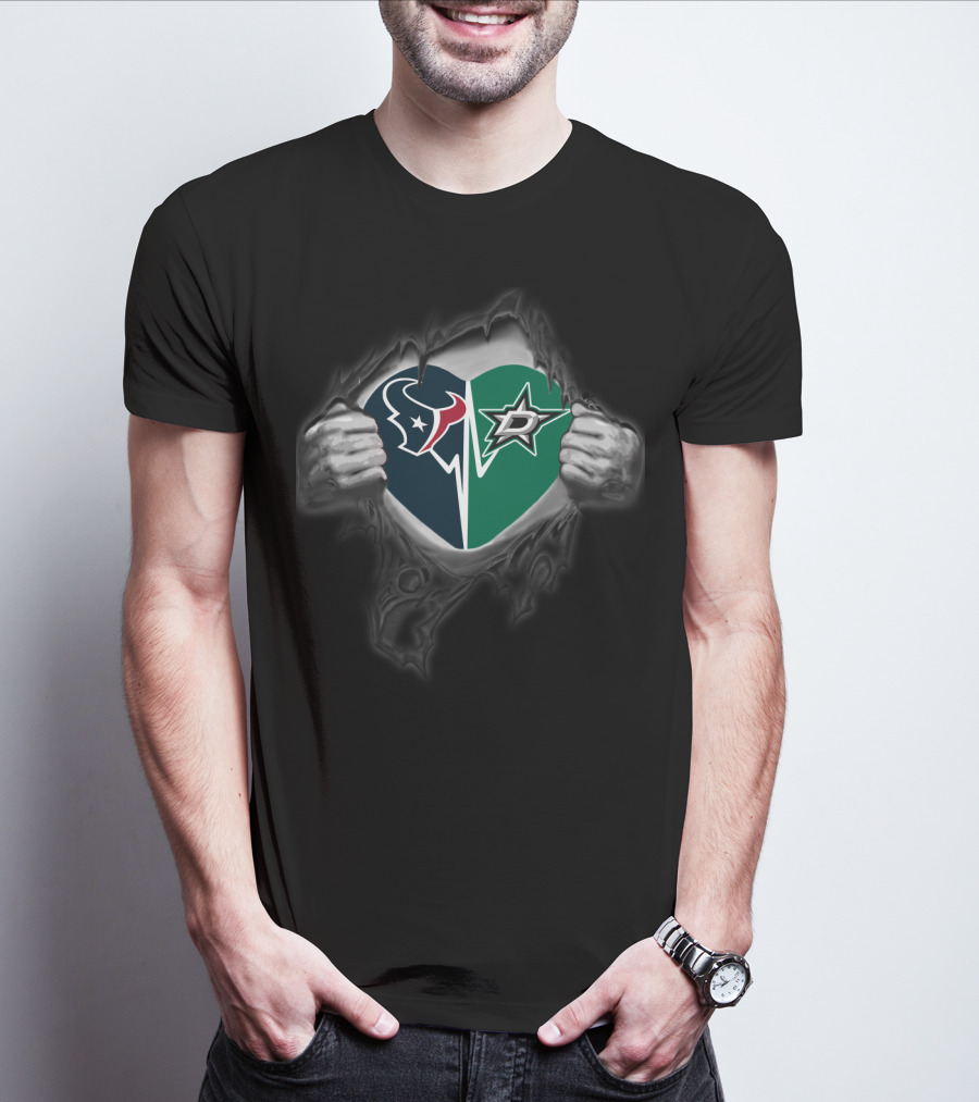 Houston Texans Love Dallas Stars T-Shirt