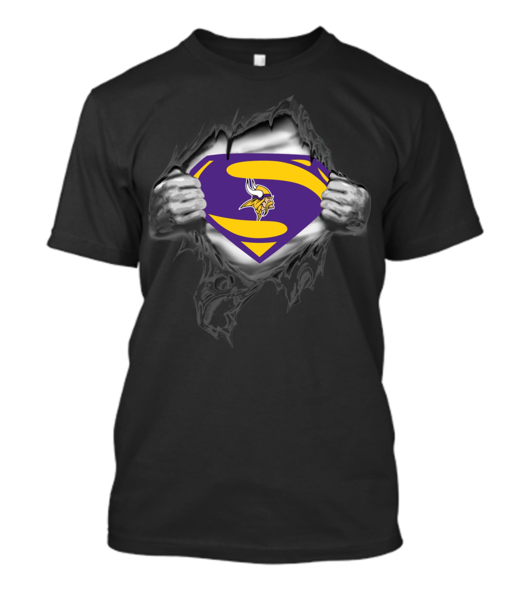 Super Vikings 42 Minnesota Logo Hero T-Shirt