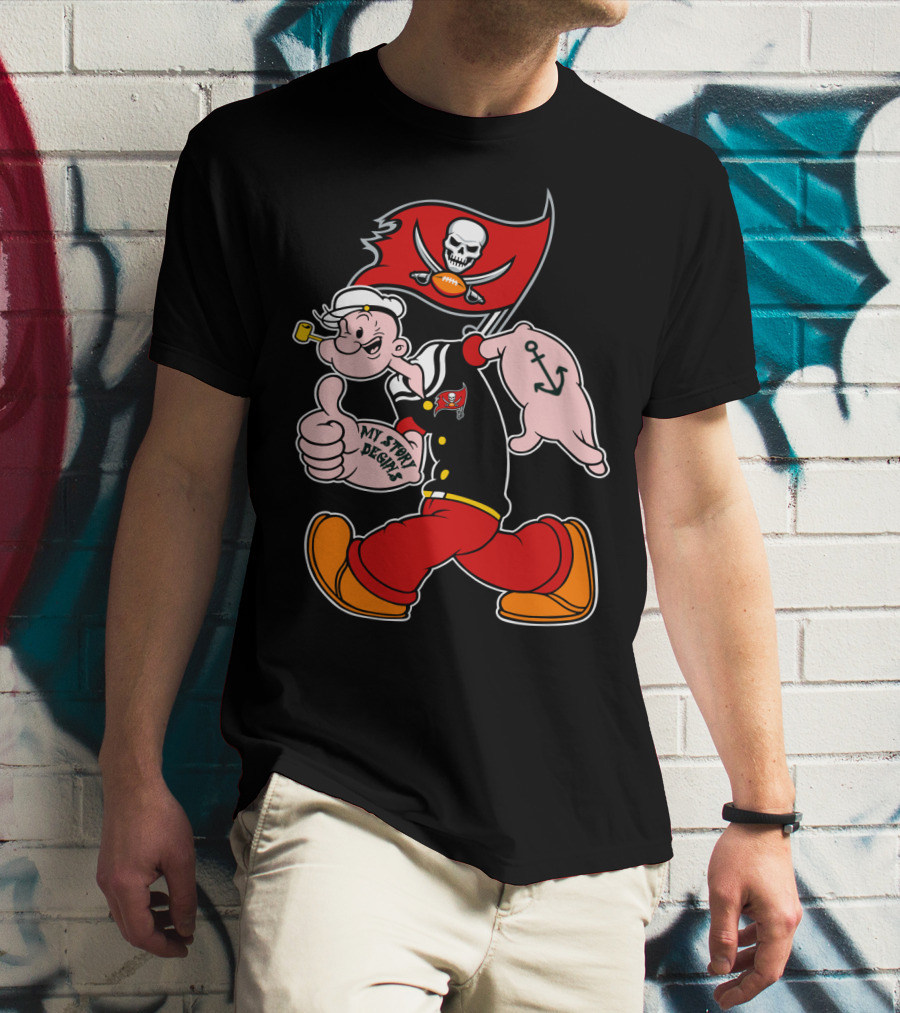 Tampa Bay Buccaneers Popeye My Story Begins T-Shirt