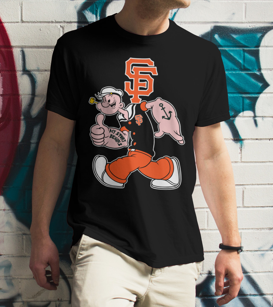 Sf Giants Popeye My Story T-Shirt