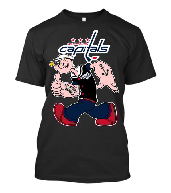 Washington Capitals Popeye My Story Begins T-Shirt
