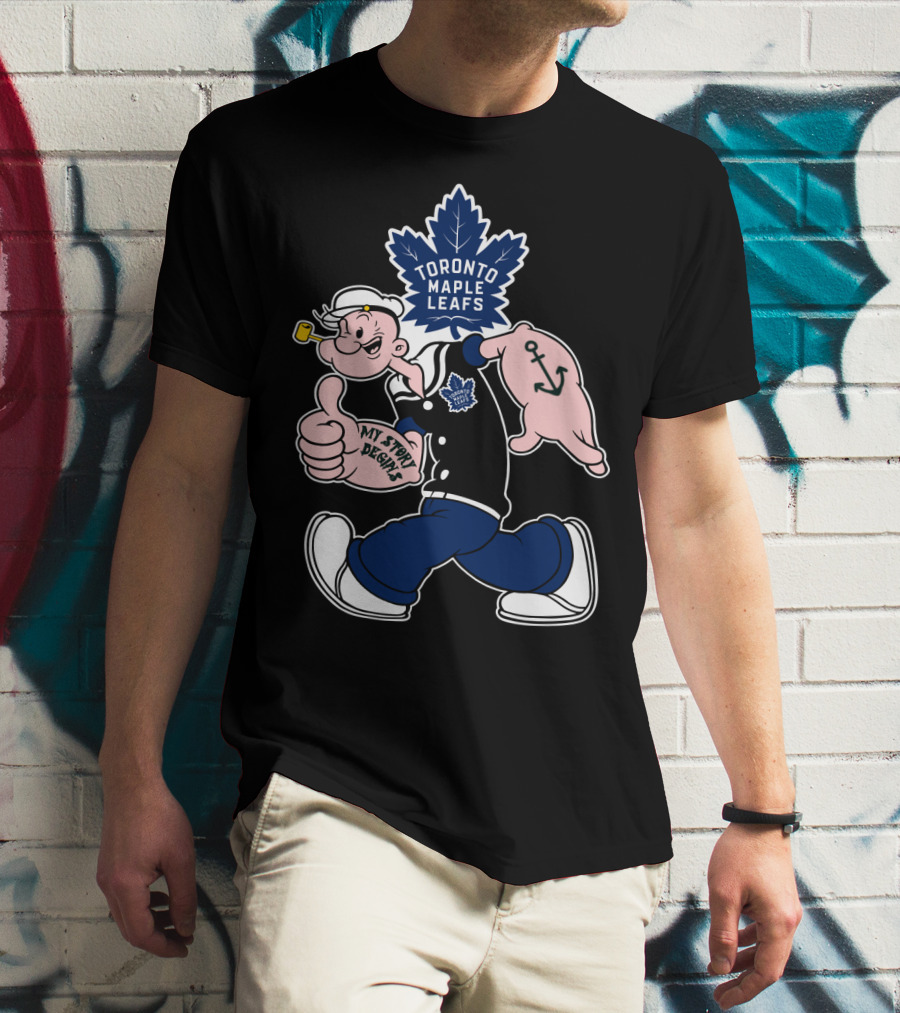 Toronto Maple Leafs Popeye My Story Begins T-Shirt