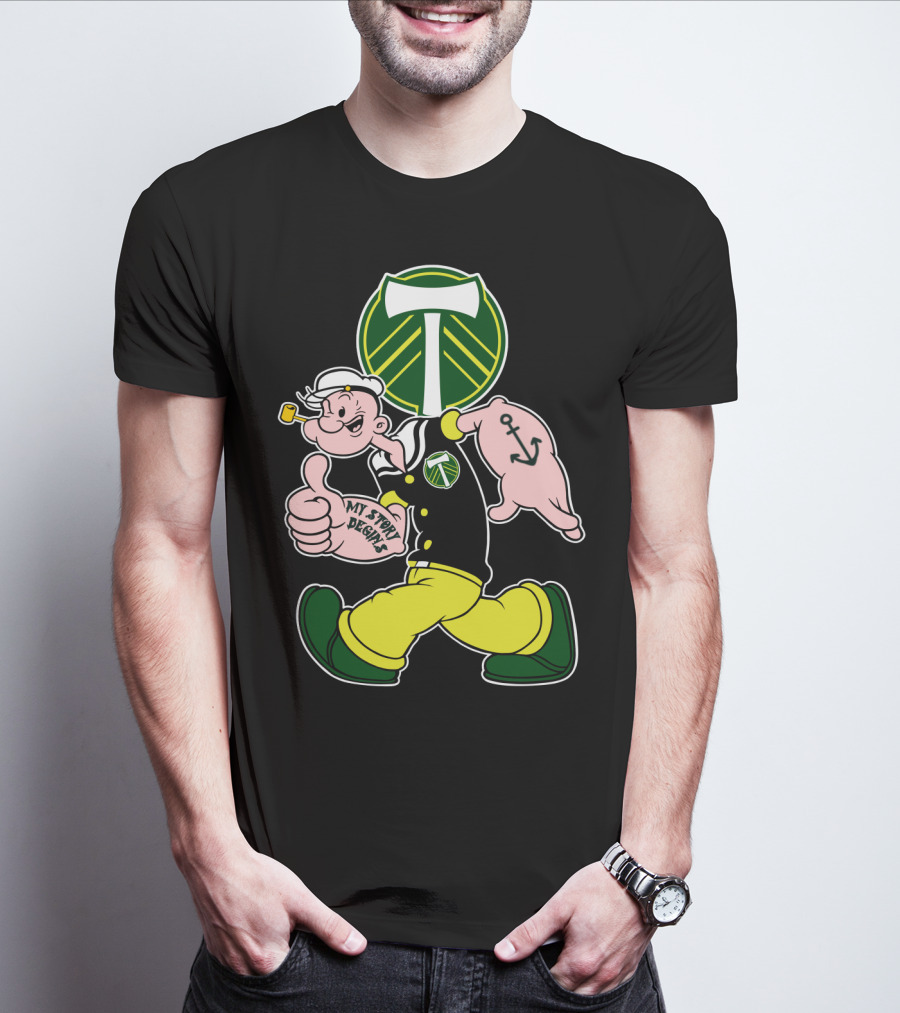 Portland Timbers My Story Designs Popeye Anchor T-Shirt