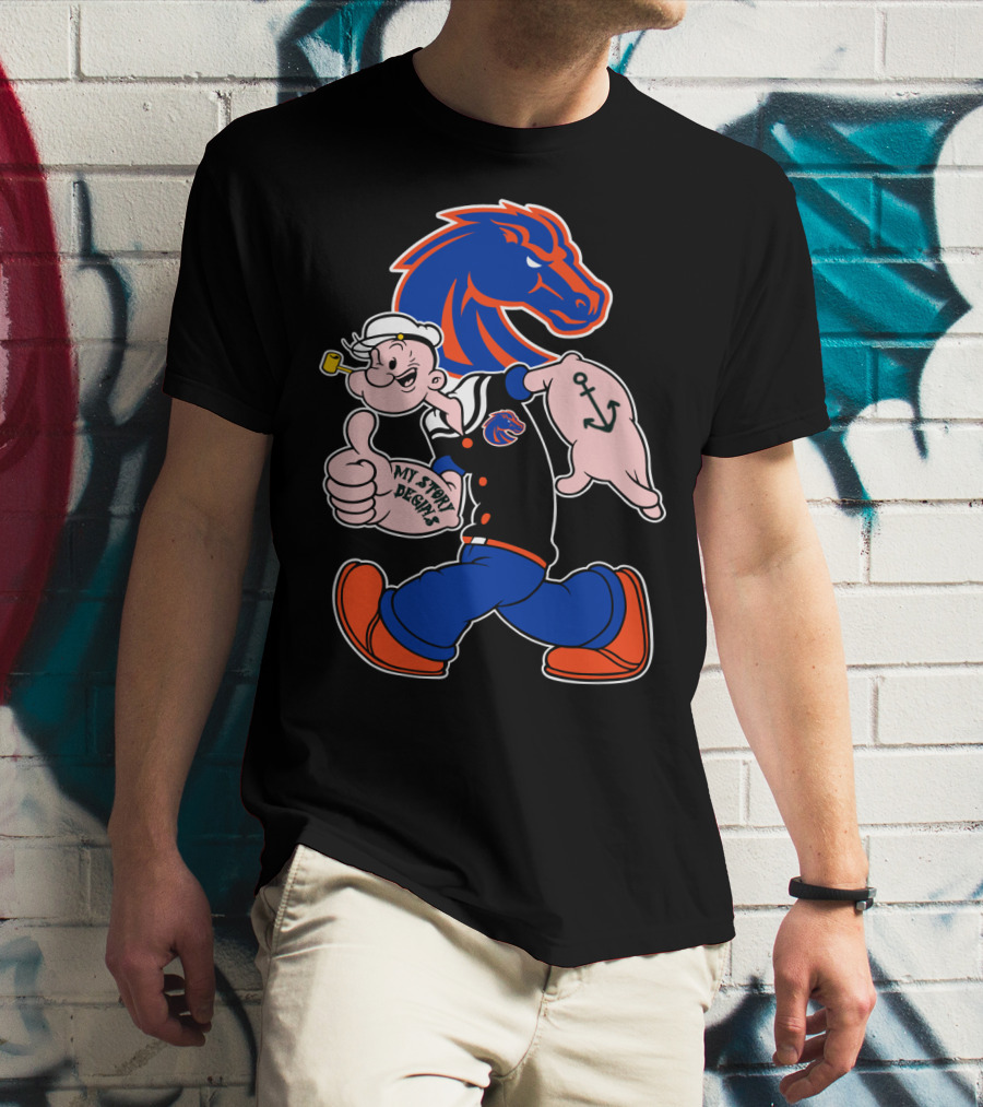 Boise State Broncos Popeye My Story Begins T-Shirt