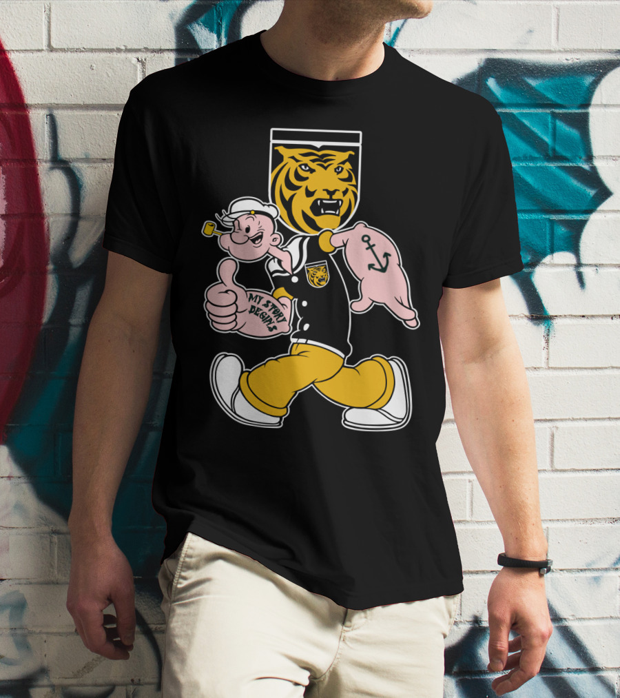 Colorado College Tigers Popeye Crossover My Story Designs T-Shirt