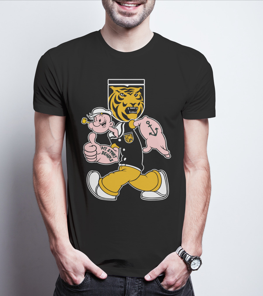 Colorado College Tigers Popeye Crossover My Story Designs T-Shirt