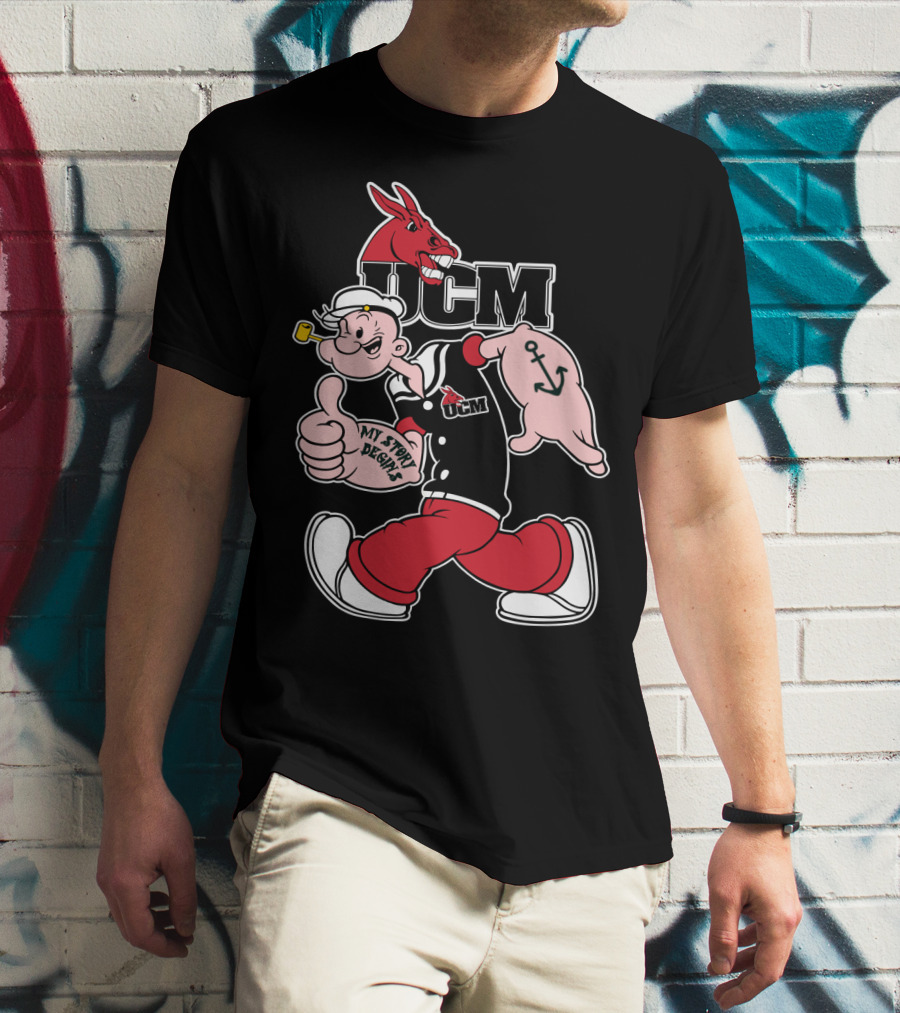 Ucm Central Missouri Mules Popeye My Story Begins T-Shirt