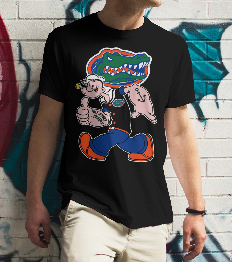 Florida Gators My Story Begins Popeye Anchor T-Shirt