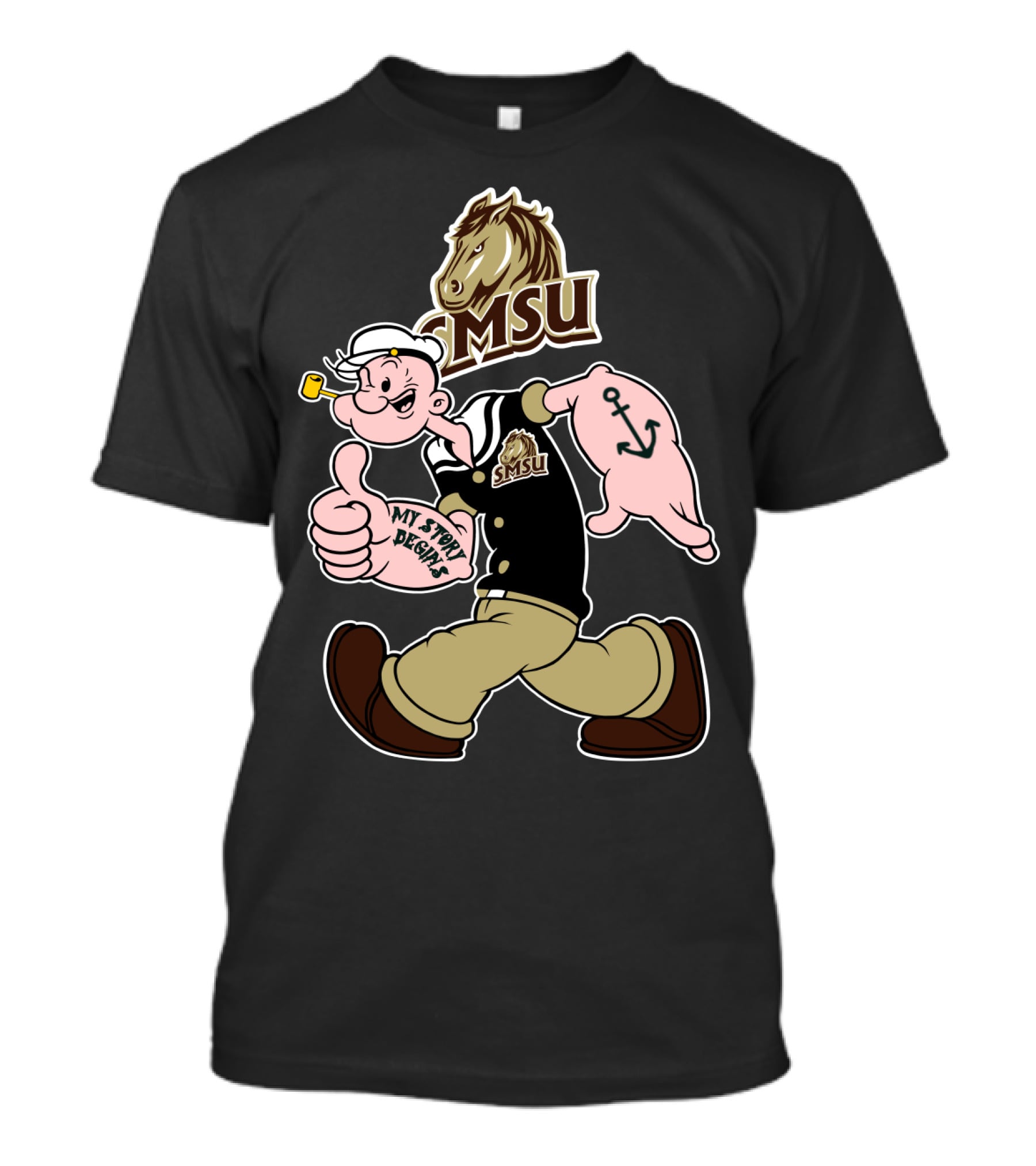 Smsu Mustangs My Story Designs 274 Southwest Minnesota State T-Shirt