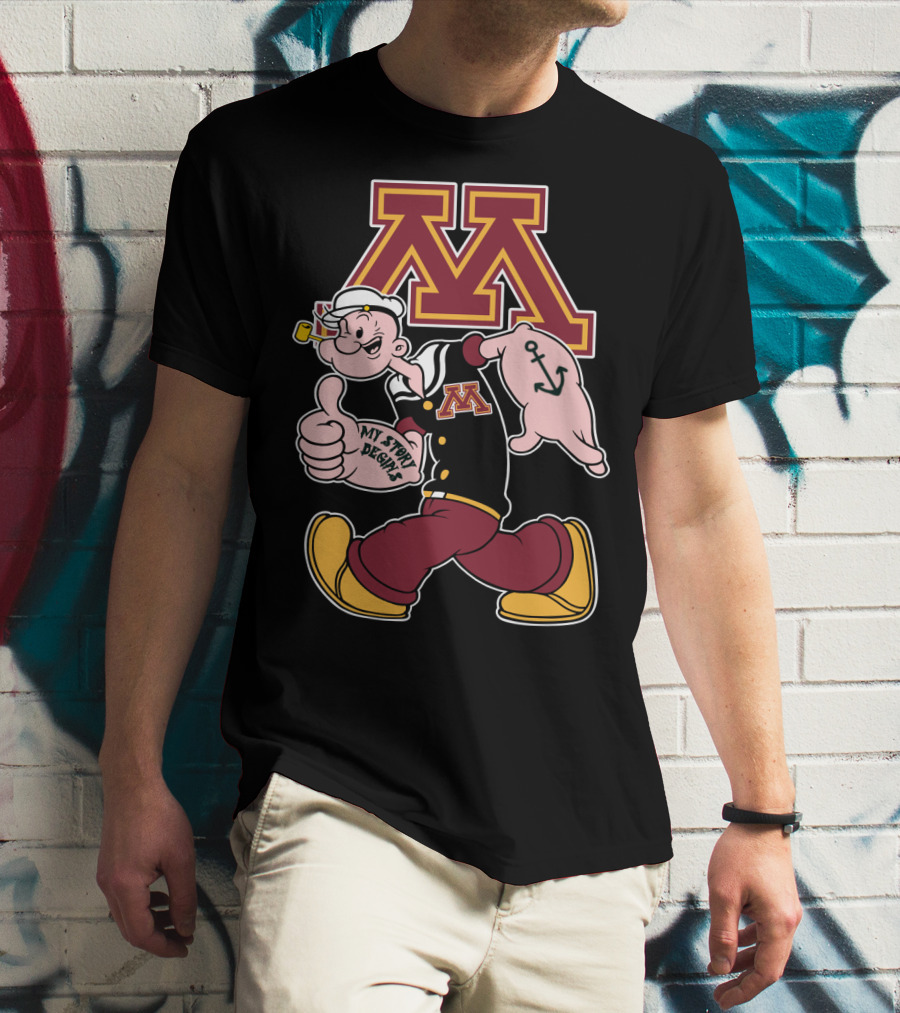 Minnesota Golden Gophers Popeye My Story Begins T-Shirt